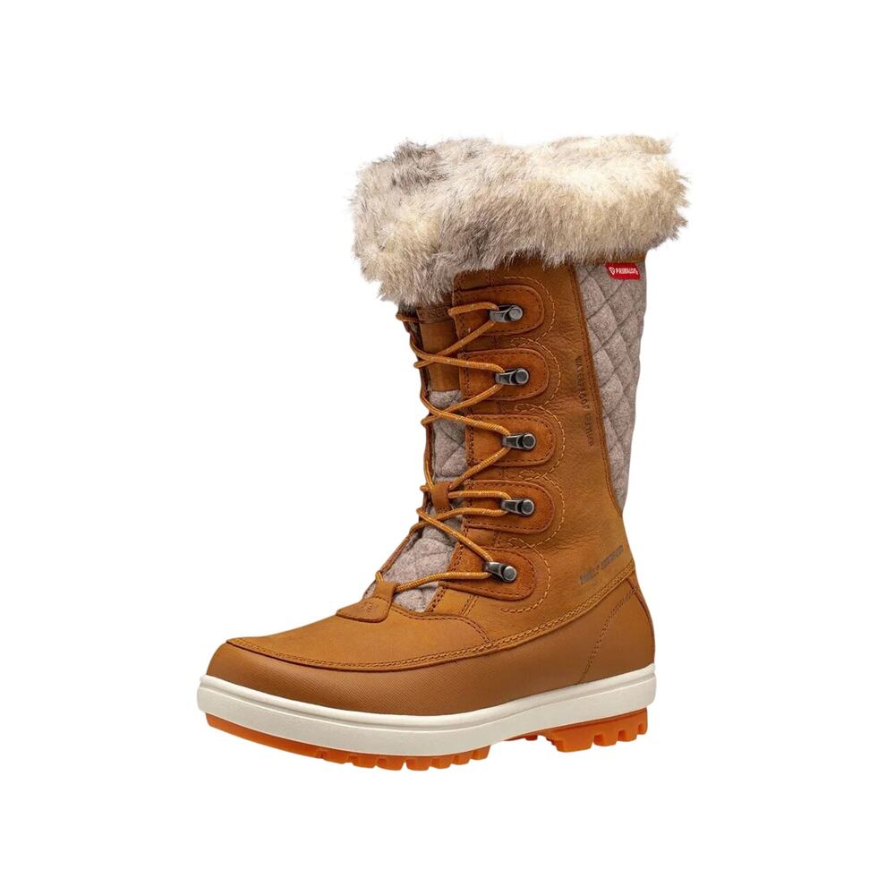 Helly Hansen Womens Garibaldi Vl Winter Boots US 8 Tan Leather Insulated WP NWOB